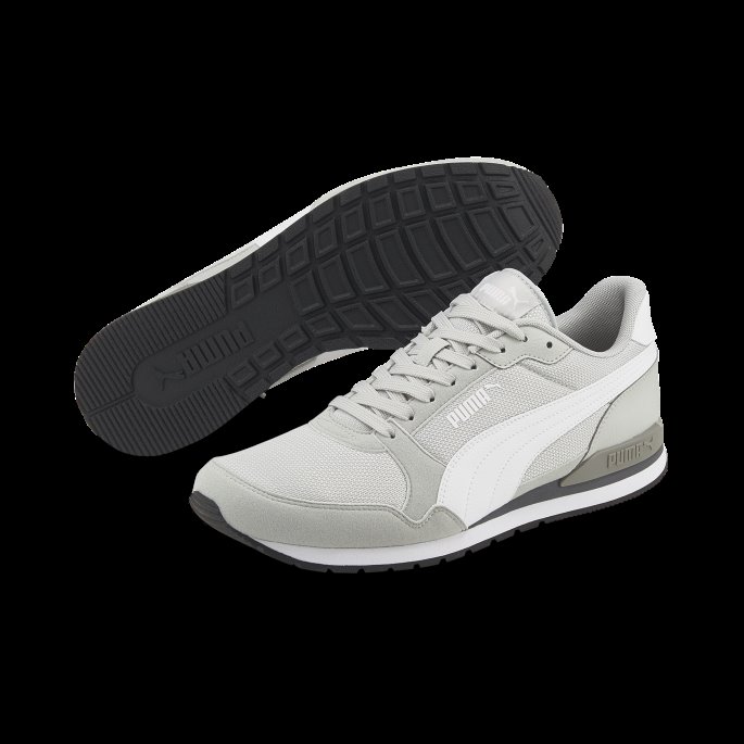 Puma På Tilbud Harbor Mist-hvit St Runner V3 Mesh Joggesko