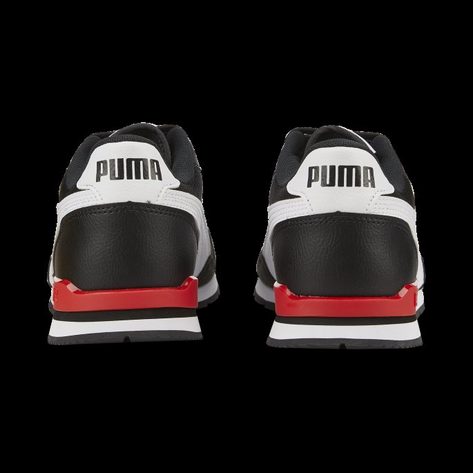 Svart-hvit-høyrisiko Rød Puma På Tilbud St Runner V3 Mesh Joggesko