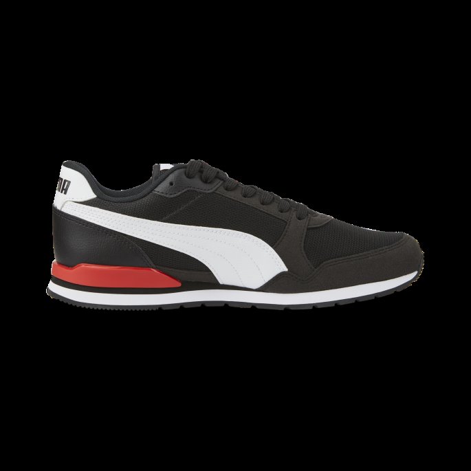 Svart-hvit-høyrisiko Rød Puma På Tilbud St Runner V3 Mesh Joggesko