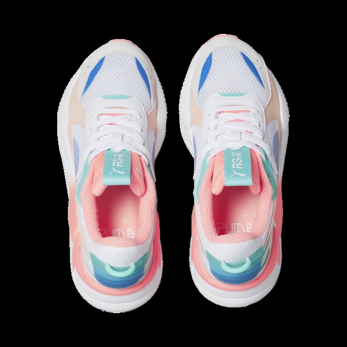 Puma På Tilbud Rs-x Fade Joggesko For Kvinner Hvit-fersken Parfait-bluemazing