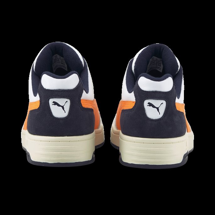 Slipstream Lo Retro Joggesko Puma På Tilbud Hvit-pulserende Oransje