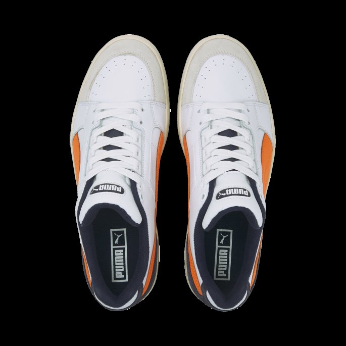 Puma På Salg Hvit-pulserende Oransje Slipstream Lo Retro Joggesko