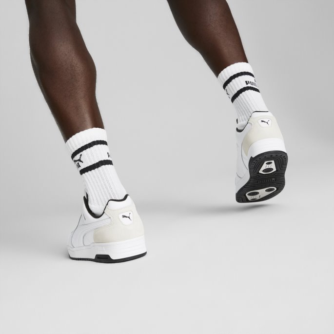 Puma På Tilbud Slipstream Lo Retro Joggesko For Menn Hvit-dampgrå
