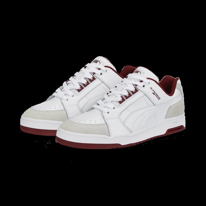 Slipstream Lo Retro Sneakers For Menn Puma På Tilbud Hvit-intens Rød