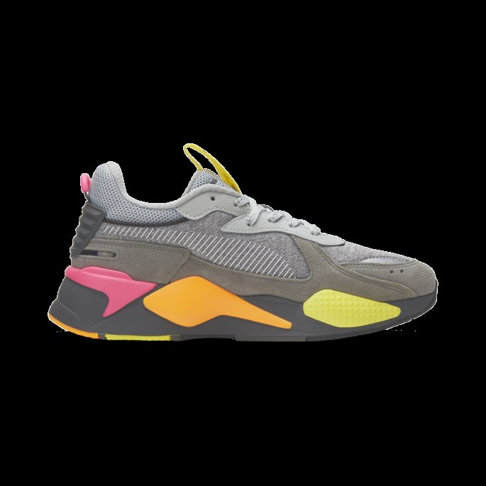 Høy Rise-ultra Grå-fluo Rosa Puma På Tilbud Rs-x Highlighter Joggesko For Menn