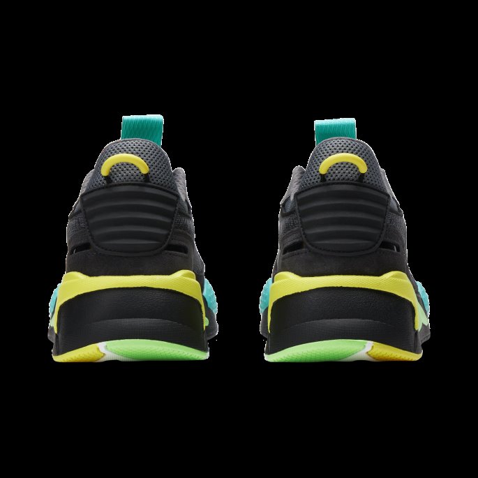 Rs-x Highlighter Joggesko For Menn Puma På Tilbud Castlerock-svart-fluo Gul