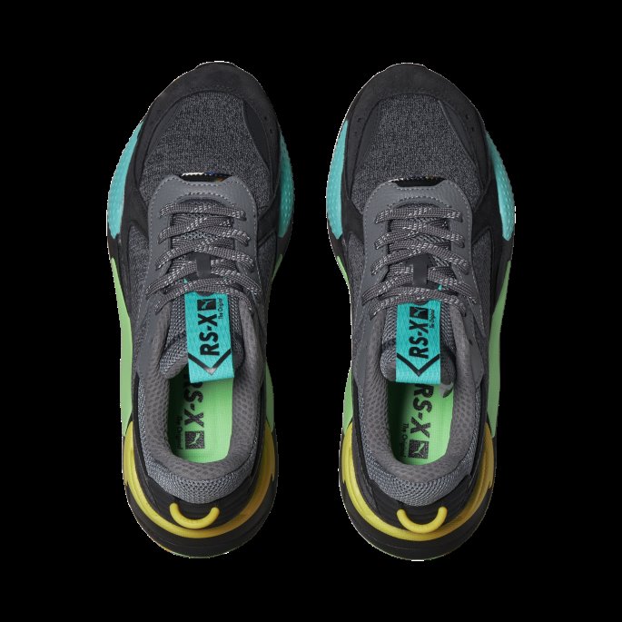 Rs-x Highlighter Joggesko For Menn Puma På Tilbud Castlerock-svart-fluo Gul