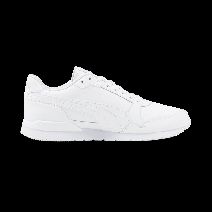 Hvit-hvit-grå Fiolett Puma På Tilbud St Runner V3 L Joggesko
