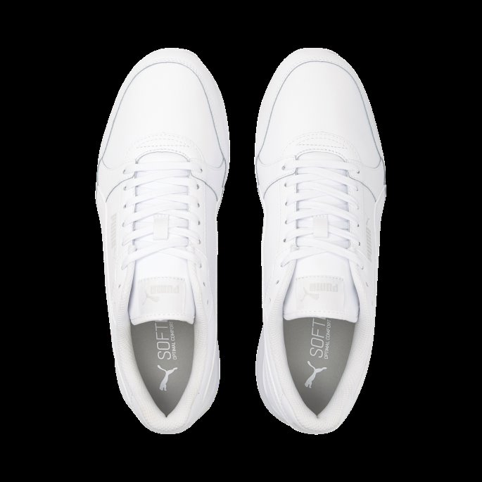 Hvit-hvit-grå Fiolett Puma På Tilbud St Runner V3 L Joggesko
