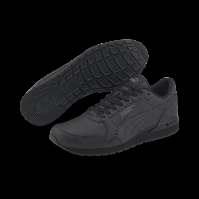 Puma På Tilbud St Runner V3 L Joggesko Svart-svart