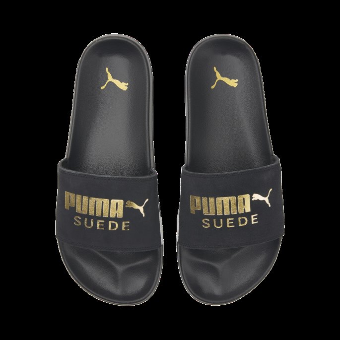 Black-team Gold Leadcat 2.0 Semsket Klassiske Sandaler Puma På Salg