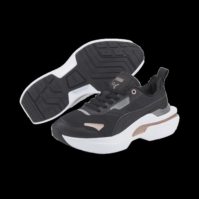 Kosmo Rider Metallic Joggesko For Kvinner Svart-rosa Gull Puma På Salg