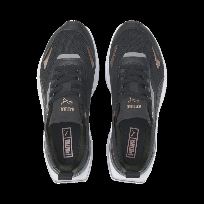 Kosmo Rider Metallic Damesko Puma På Tilbud Svart-rosa Gull