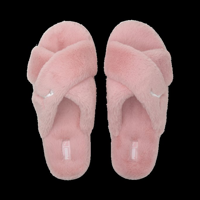 Lotus-hvit Puma På Tilbud Fluff X Strap Dameslide