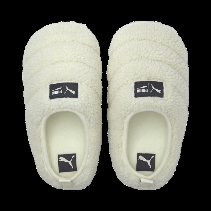 Scuff Sherpa Tøfler Whisper Hvit-svart Puma På Tilbud