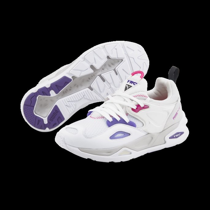 Puma På Tilbud Hvit-prisme Fiolett Trc Blaze Tech Joggesko