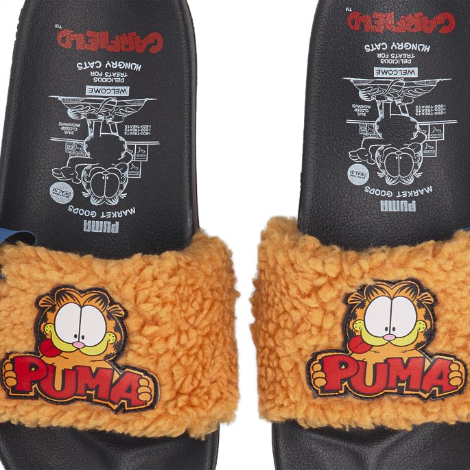 Puma På Tilbud X Garfield Leadcat 2.0 Små Barnesandaler Black-zinnia
