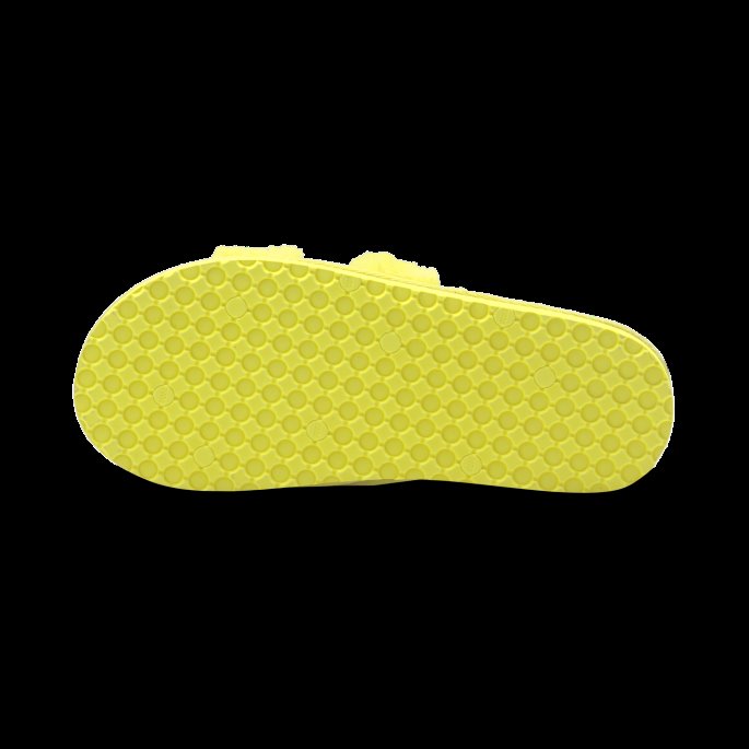 Fluo Gul-svart Puma På Tilbud Fluff Slide Sko Store Barn