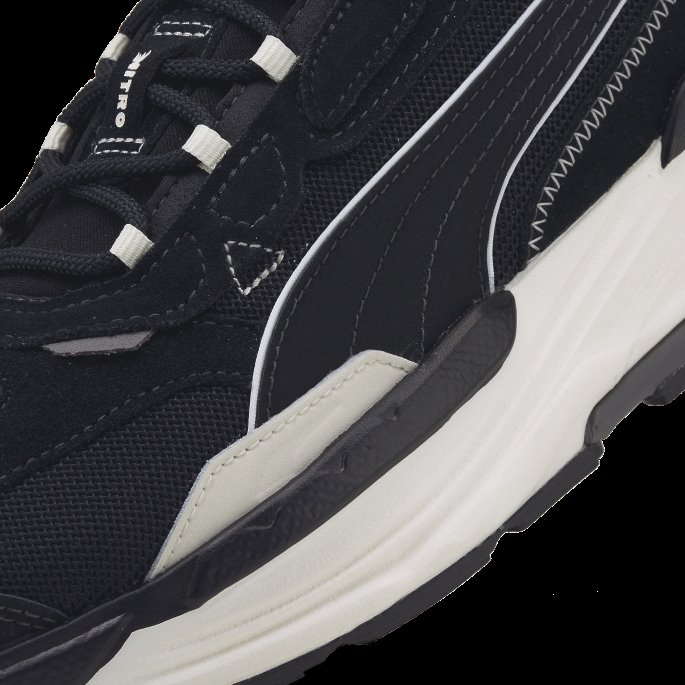 Jet Black-whisper Hvit Puma På Salg Omfang Nitro Heritage Joggesko