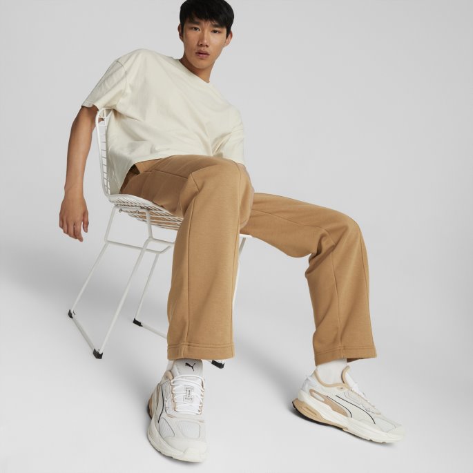 Puma På Tilbud Omfang Nitro Heritage Joggesko Vaporous Grå-hviskende Hvit