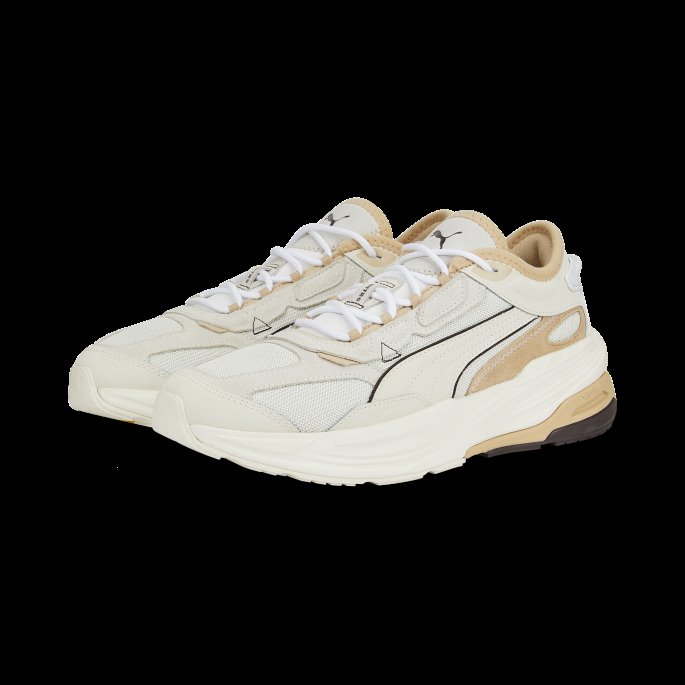 Puma På Tilbud Omfang Nitro Heritage Joggesko Vaporous Grå-hviskende Hvit