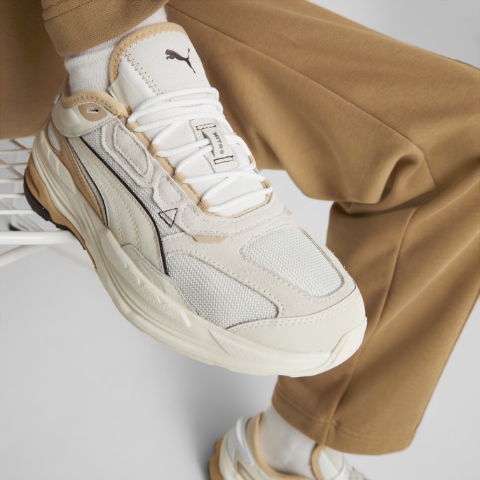Omfang Nitro Heritage Joggesko Vaporous Gråhviskende Hvit Puma På Tilbud
