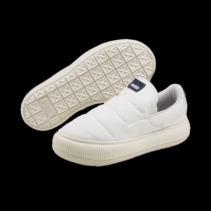Semsket Mayu Slip-on Lerret Joggesko For Kvinner Hvit-marshmallow Puma På Salg