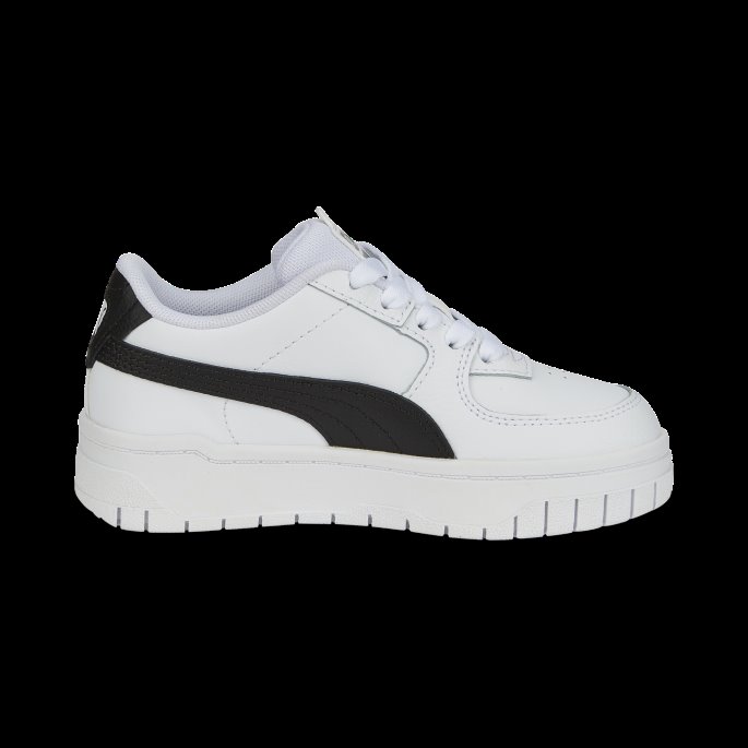Puma På Tilbud Cali Dream Leather Små Barnesko Hvit-svart-hvit