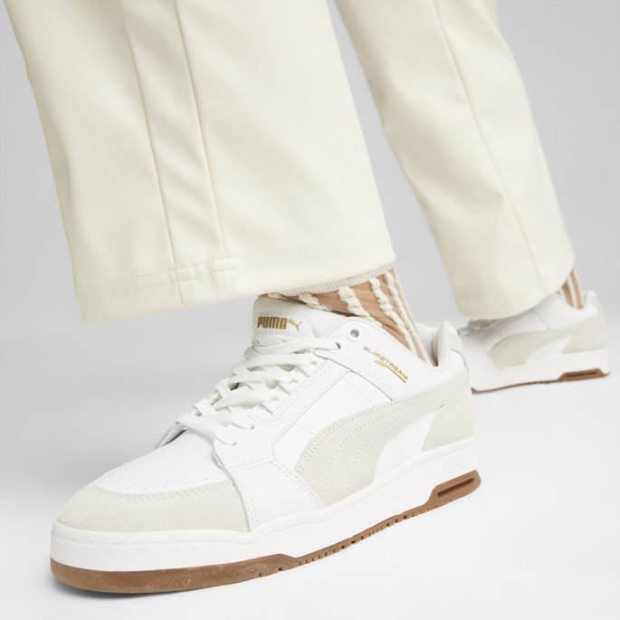 White-gum Slipstream Lo Semsket Fs Sneakers Puma På Tilbud