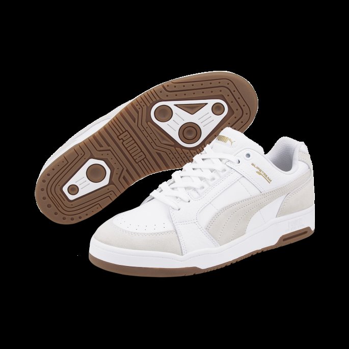 White-gum Slipstream Lo Semsket Fs Sneakers Puma På Tilbud