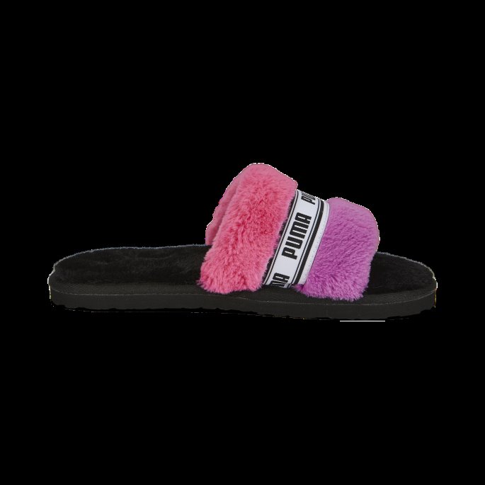 Solnedgang Rosa-lilla Pop Puma På Salg Fluff Jazzy Dametøfler