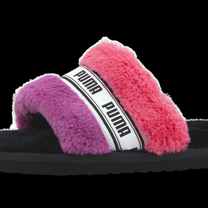 Solnedgang Rosa-lilla Pop Puma På Salg Fluff Jazzy Dametøfler