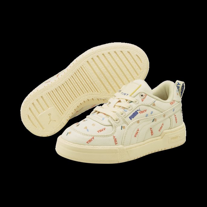 Puma På Tilbud X Tinycottons Ca Pro Barnas Joggesko Osp Gull