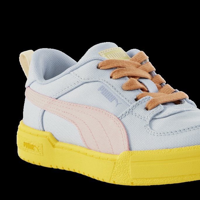 Puma På Tilbud X Tinycottons Ca Pro Bomull Barnesko Asp Gull-kritt Rosa