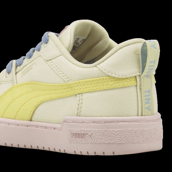 Puma På Tilbud X Tinycottons Ca Pro Bomull Barnejoggesko Anis Blomst-osp Gull