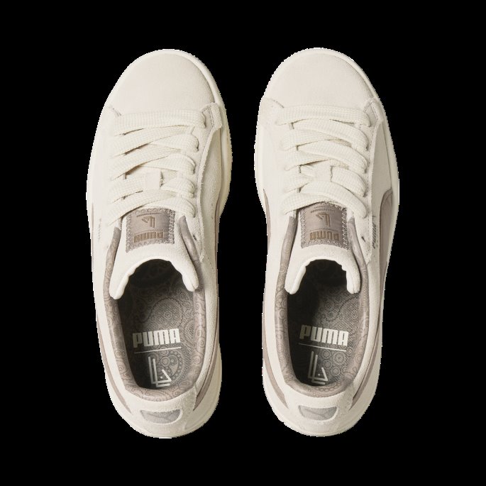 Puma På Tilbud X Lauren London Store Barnesko Semsket Skinn Vaniljeis-sopp