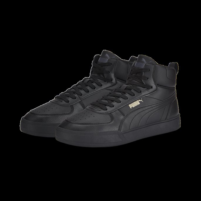 Caven Mid Boot Sneakers Svart-svart-team Gull-ibenholt Puma På Salg