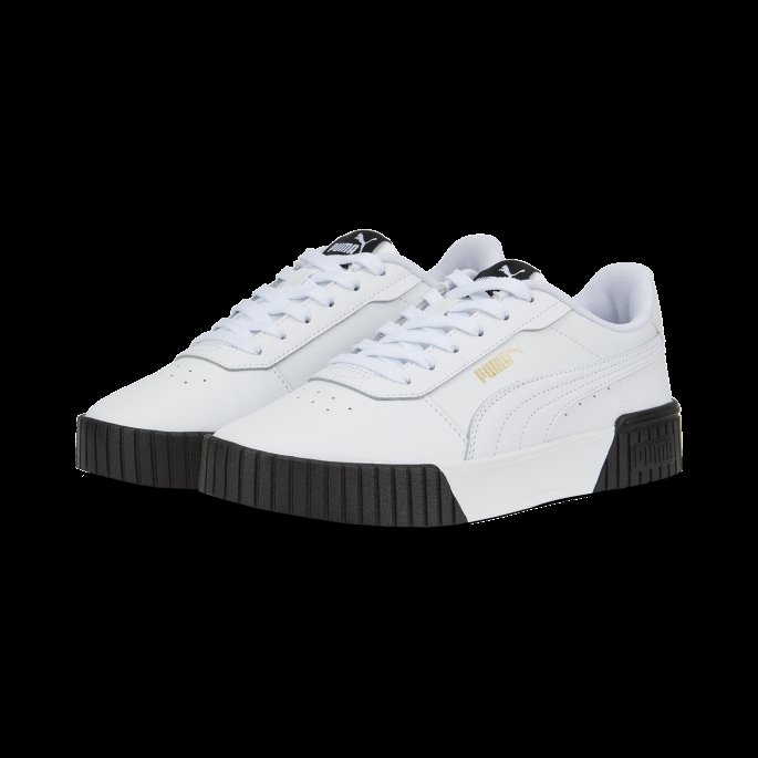 Puma På Tilbud Hvit-hvit-team Gull-svart Carina 2.0 Sneakers Dame