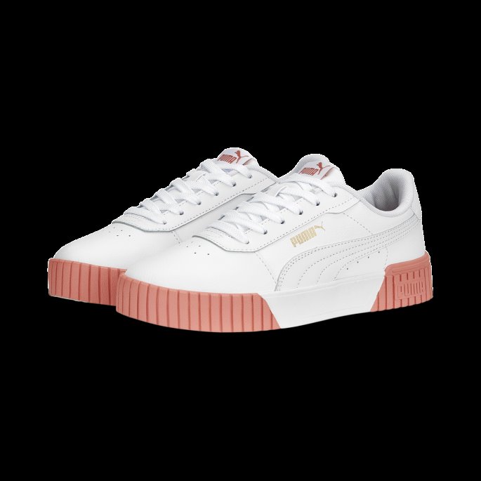 Carina 2.0 Joggesko Dame Puma På Tilbud Hvit-hibiscus Blomst-gull