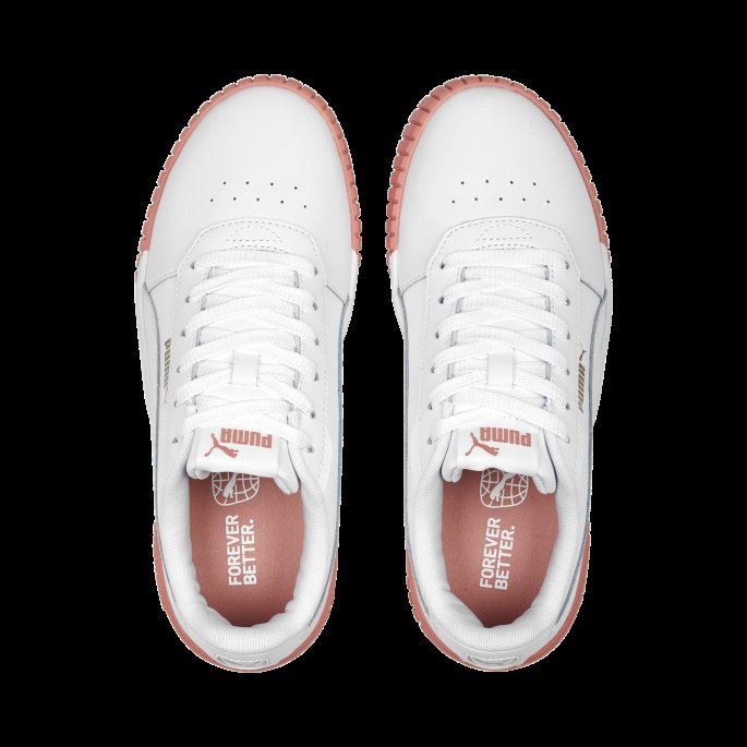 Carina 2.0 Joggesko Dame Puma På Tilbud Hvit-hibiscus Blomst-gull
