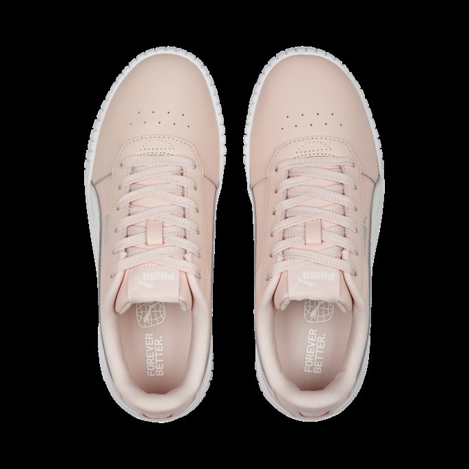 Carina 2.0 Joggesko Dame Rose Støvvarm Hvit-sølv Puma På Tilbud