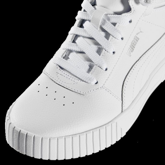 Hvit-hvit-sølv Puma På Tilbud Carina 2.0 Mid Sneakers Dame