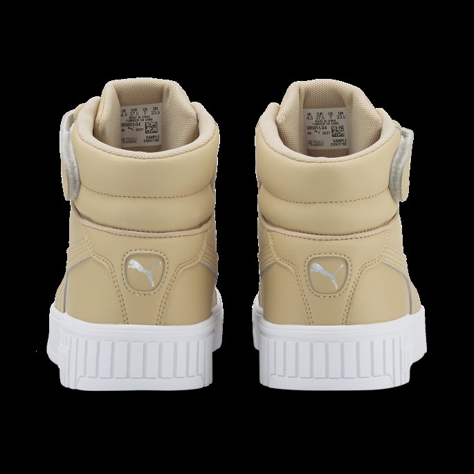 Sand-sand-sølv-hvit Carina 2.0 Mid Joggesko Dame Puma På Tilbud