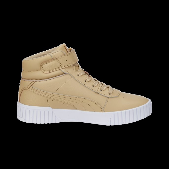 Sand-sand-sølv-hvit Carina 2.0 Mid Joggesko Dame Puma På Tilbud
