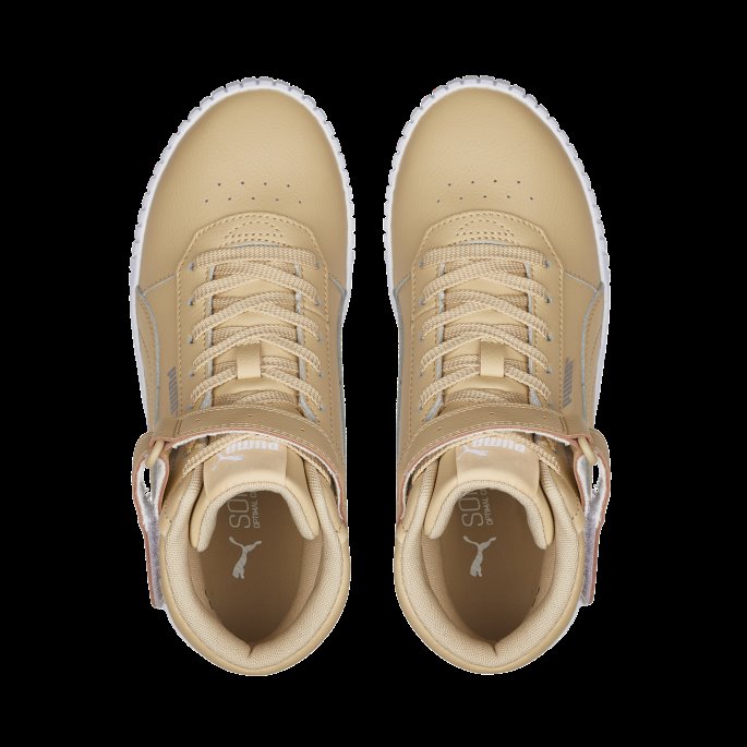 Sand-sand-sølv-hvit Carina 2.0 Mid Joggesko Dame Puma På Tilbud