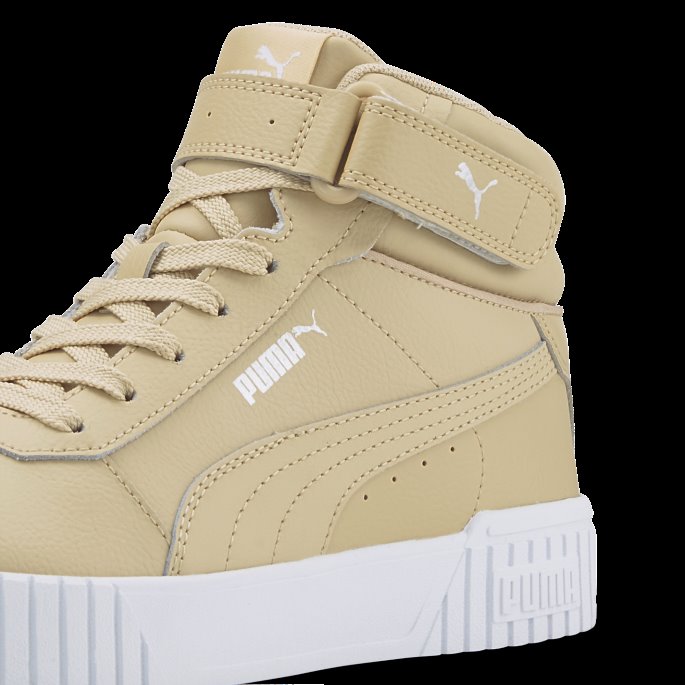 Sand-sand-sølv-hvit Carina 2.0 Mid Joggesko Dame Puma På Tilbud