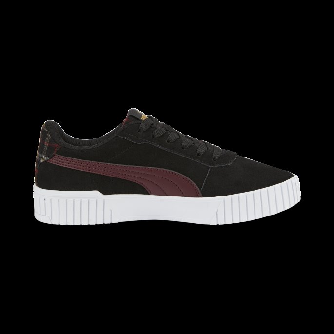 Svart-aubergine-team Gull Carina 2.0 Tartan Sneakers Kvinner Puma På Tilbud