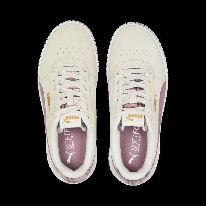 Carina 2.0 Tartan Joggesko Dame Puma På Tilbud Gråblek Drue-team Gull