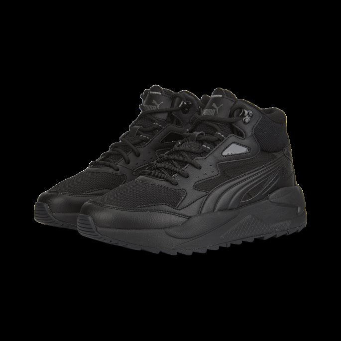 Svart-svart-mørk Skygge X-ray Speed Mid Wtr Joggesko Puma På Tilbud