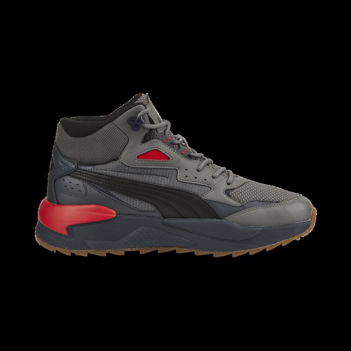 Castlerock-svart-ibenholt-rød Puma På Salg X-ray Speed Mid Wtr Joggesko